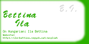 bettina ila business card